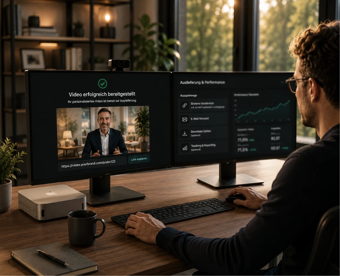 Video-Auslieferungs-Dashboard mit Performance-Übersicht